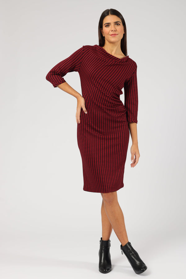 Kleid Nadja Harlequin Check Red