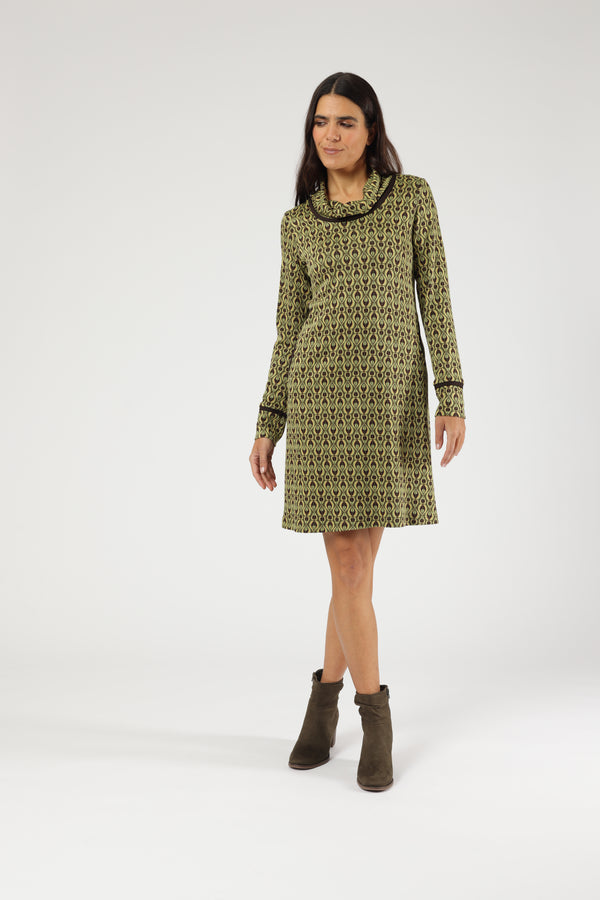 Kleid Anny Olive Sand Clock