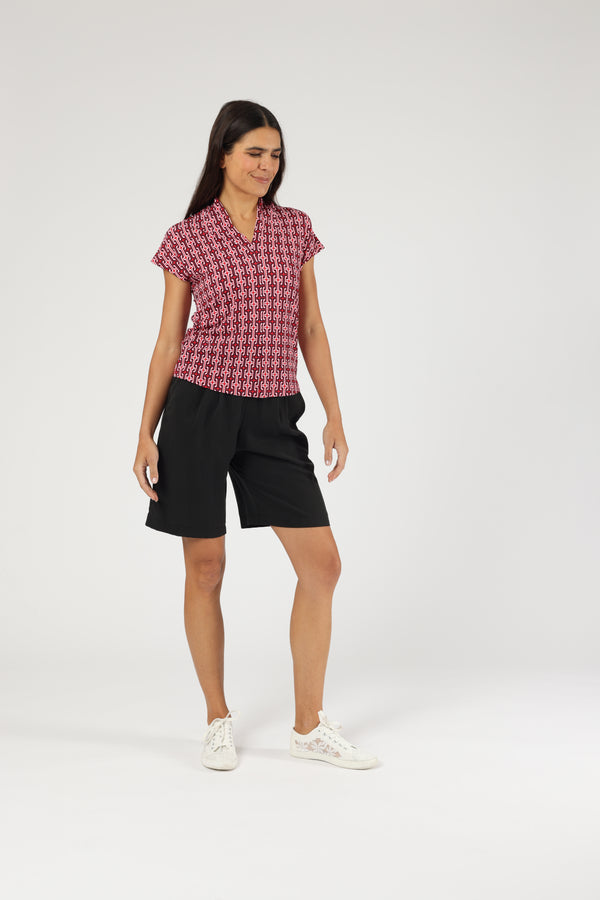 Top Martina Chain Poppy Red