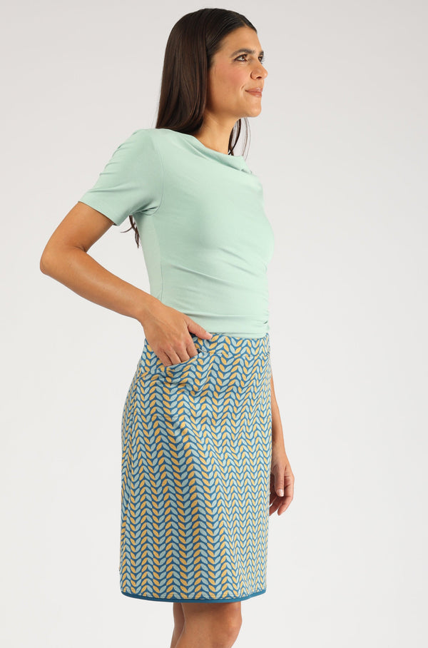 Rock Ida Leaf Twins Petrol