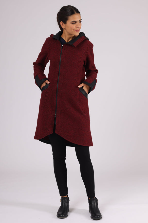 Mantel »Warina« Red Melange