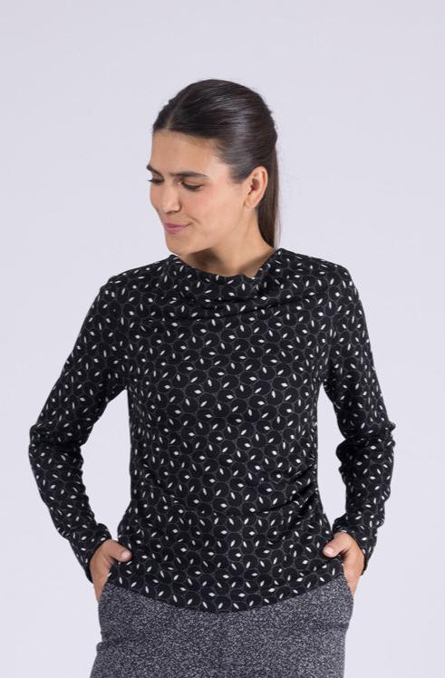 Pullover Ariana Daisy Loop Black