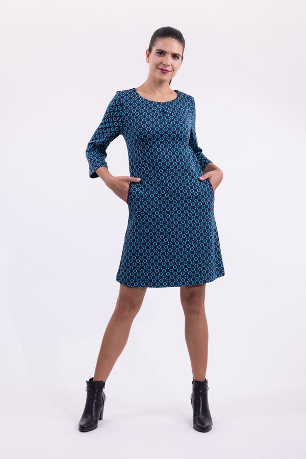 Kleid Beth Circle Rail Petrol