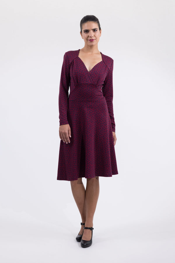Kleid Roxy Almond Leaf Red