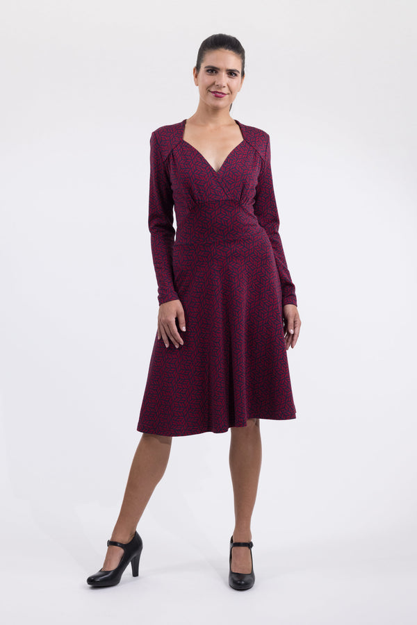 Kleid Roxy Almond Leaf Red