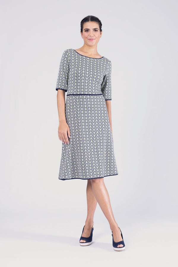 Dress Helen Plumeria Blue