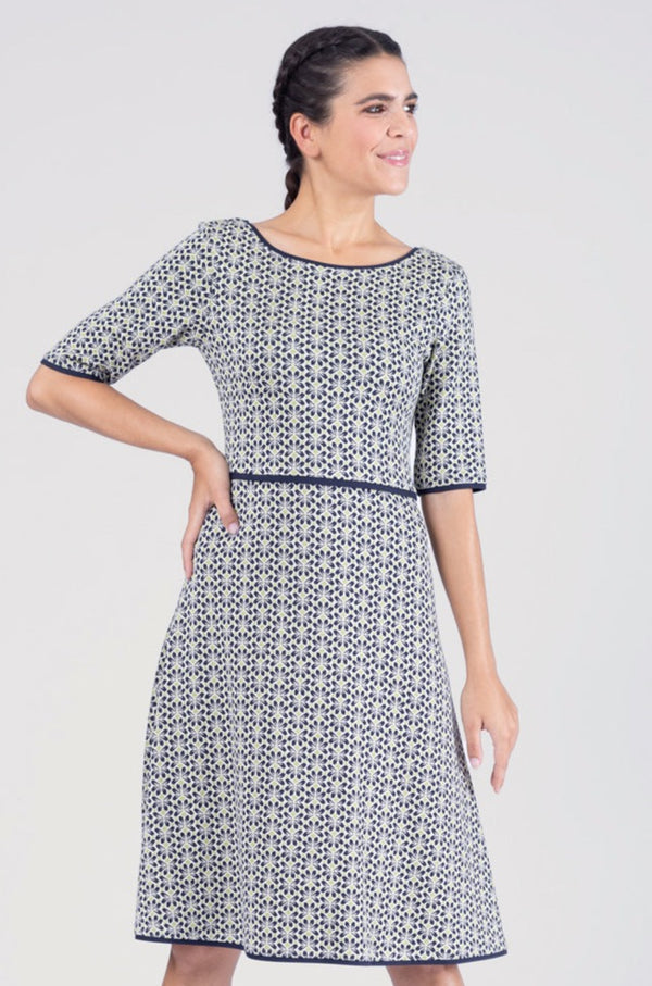 Dress Helen Plumeria Blue