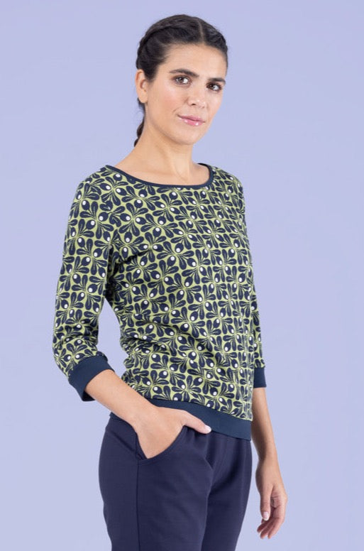 Pullover Hermine Tulip Row Moss Green