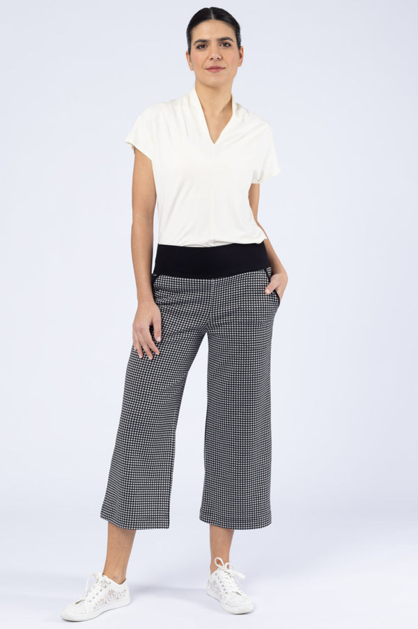 Hose Inka Harlequin Check White