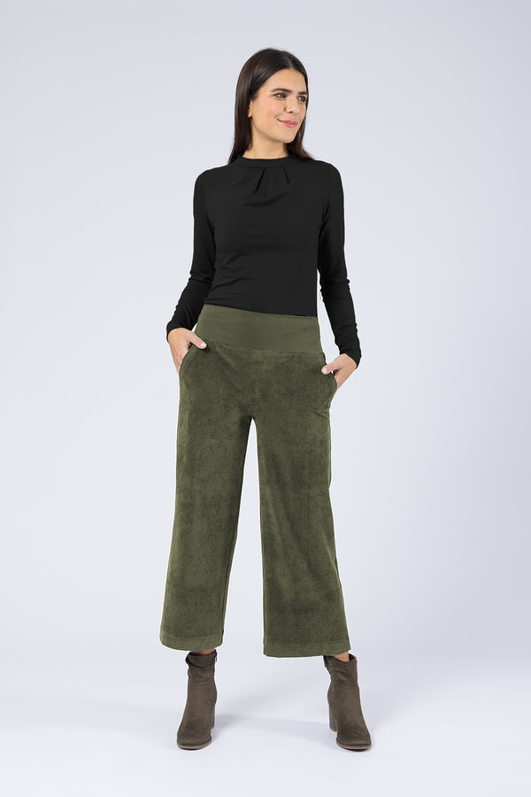 Hose Inka Olive Cord