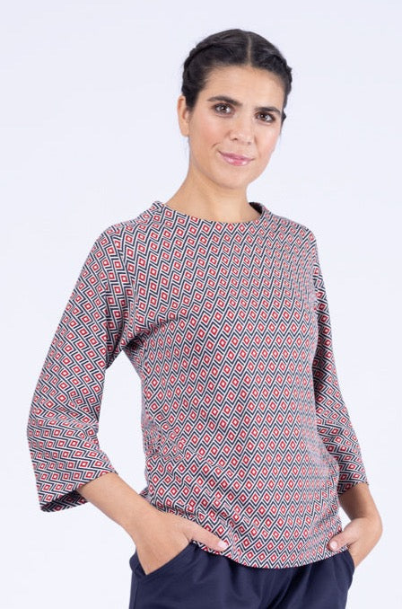 Pullover Kirsten Wave Box Red