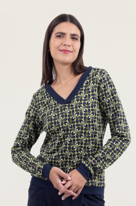 Pullover Lena Tulip Row Moss Green