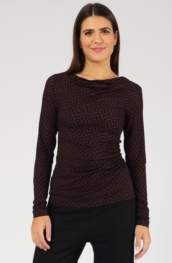 Top Natalie Red Flow Line