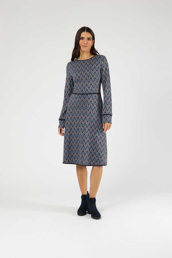 Kleid Joline Petrol Sand Clock