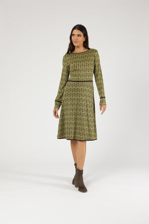 Kleid Joline Olive Sand Clock