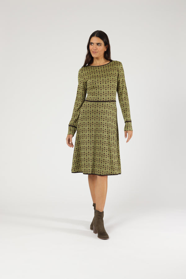 Kleid Joline Olive Sand Clock