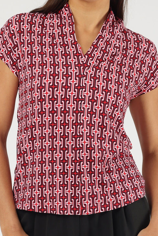 Top Martina Chain Poppy Red