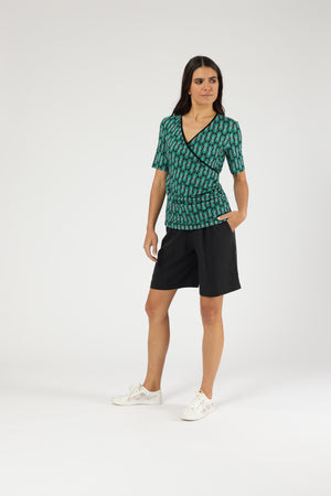 Top Frida Palm Leaf Cool Jade