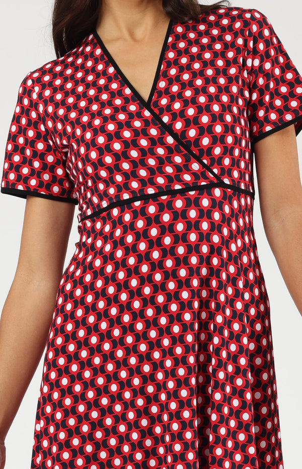 Kleid Dani Wave Dots Poppy Red