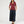 Top Frida Palm Leaf Poppy Red