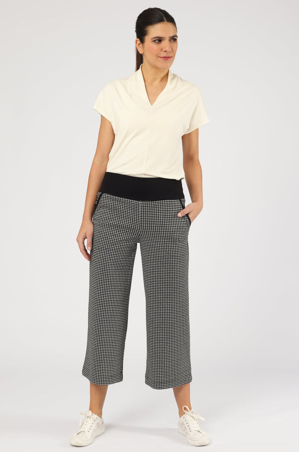 Hose Inka Harlequin Check White