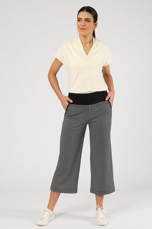 Hose Inka Harlequin Check White