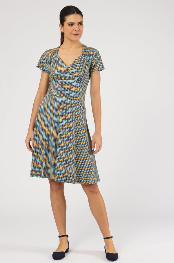Kleid Marcy Leaf Twins Petrol