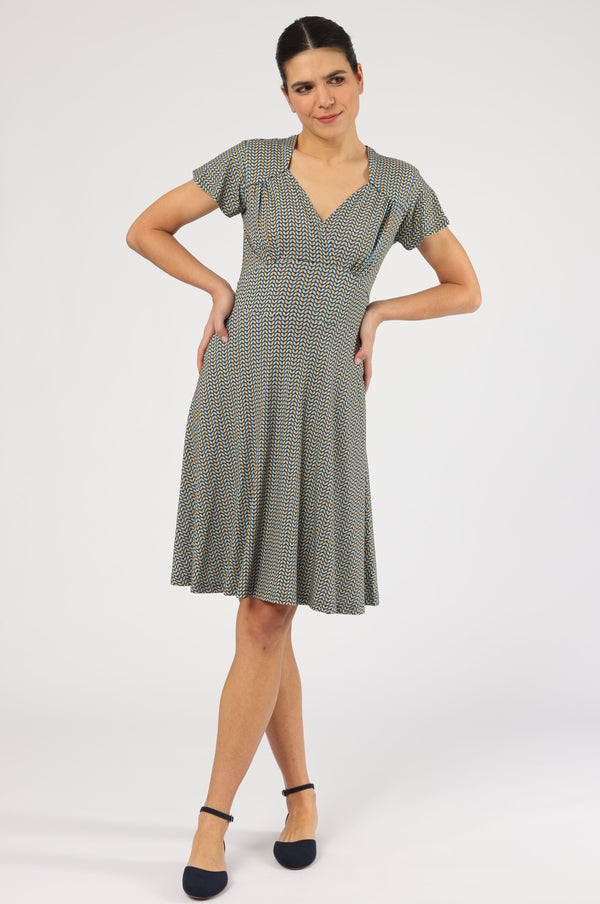 Kleid Marcy Leaf Twins Petrol