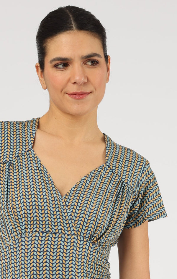 Kleid Marcy Leaf Twins Petrol