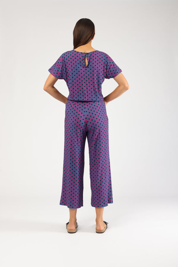 Jumpsuit Charlie Wave Dots Soft Berry