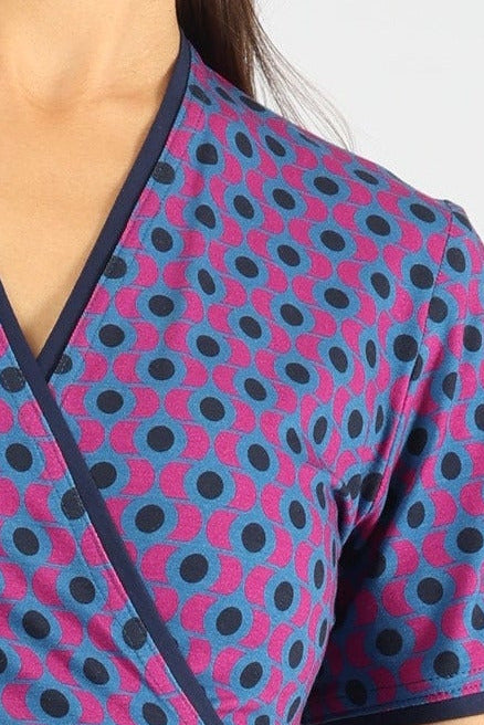 Kleid Dani Wave Dots Soft Berry