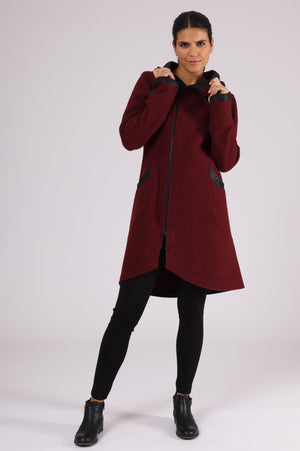 Mantel »Warina« Red Melange