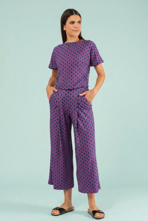 Jumpsuit Charlie Wave Dots Soft Berry