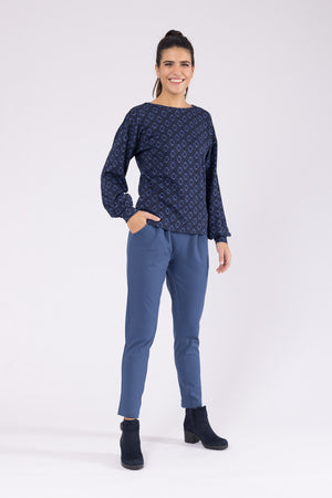 Pullover Cora Retro Diamond Blue