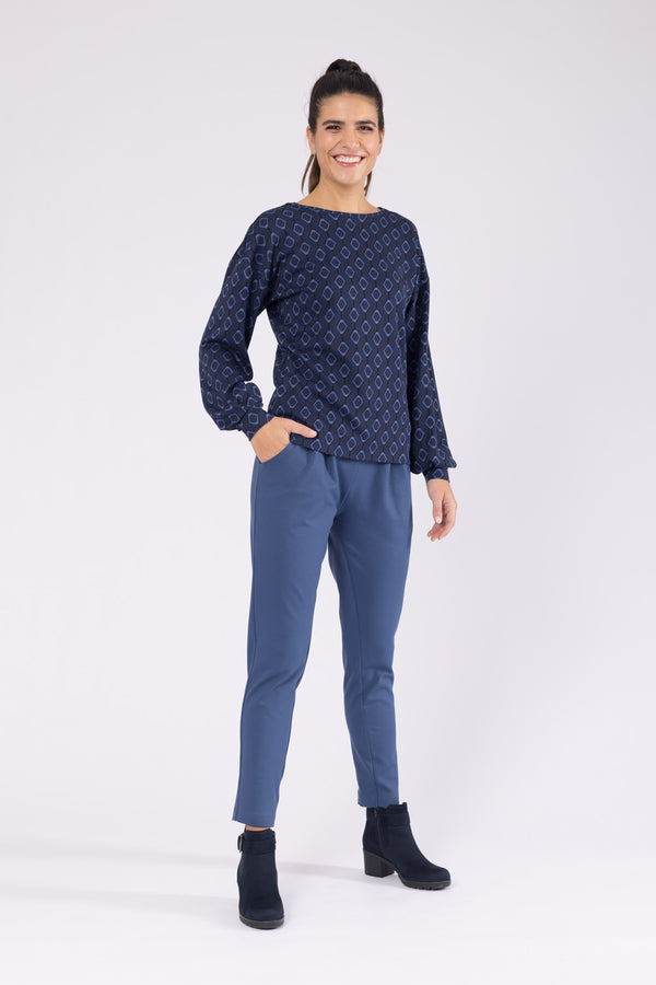 Pullover Cora Retro Diamond Blue