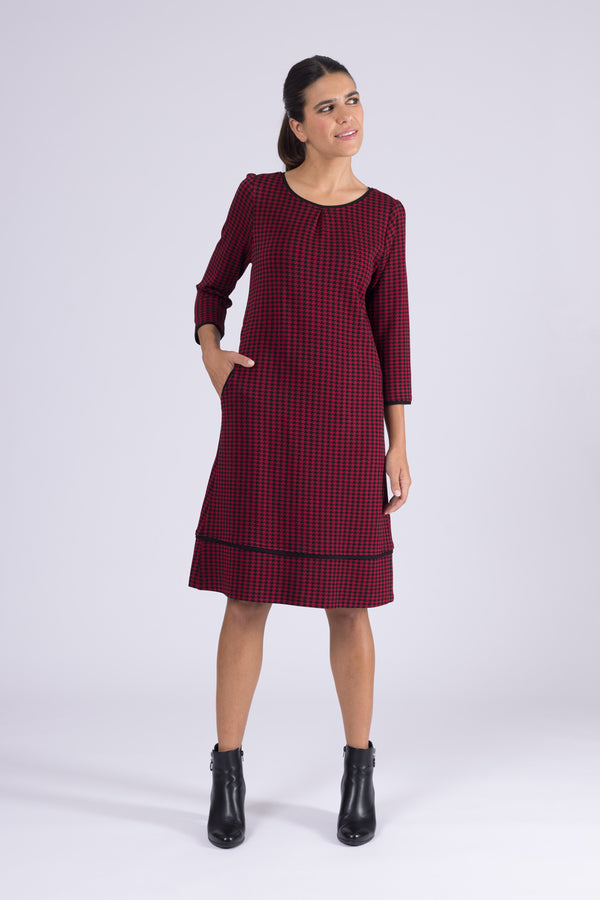 Kleid Jona Harlequin Check Red