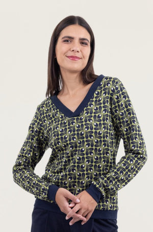 Pullover Lena Tulip Row Moss Green
