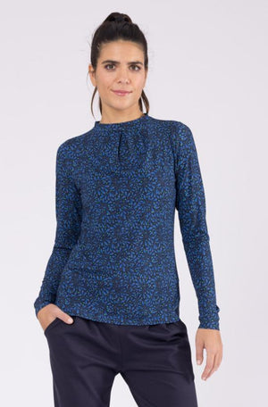 Top Mary Floral Explosion Blue