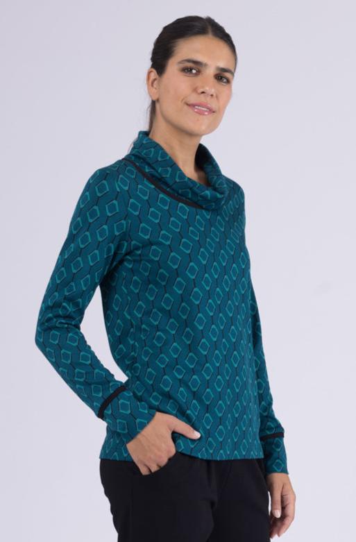 Pullover Pauline Retro Diamond Smaragd