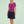 Damen Top Scarlett in Soft Berry mit elegantem Wasserfall-Ausschnitt und kurzen Ärmeln