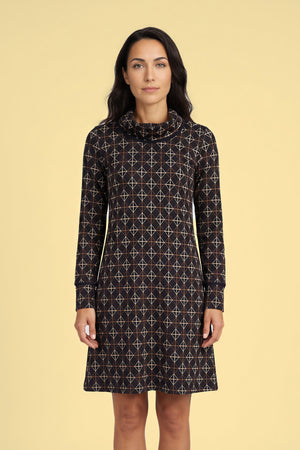 Kleid Anny Black Nexus – Kleid am Model, Nahaufnahme der Vorderansicht