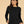 Strickpullover Ivy Black – Strickpullover am Model, Nahaufnahme der Vorderansicht