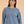Pullover Juna Light Blue – Pullover am Model, Nahaufnahme der Vorderansicht