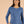 Top Vionna Light Blue – Oberteil am Model, Nahaufnahme der Vorderansicht