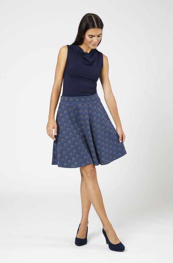 Skirt »Ramona« Blue Print Bio