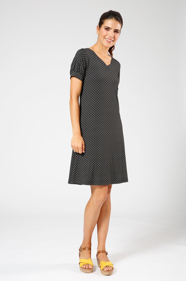 Kleid »Mio« Black Print