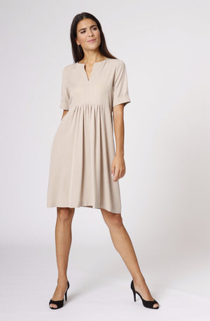 Kleid »Elina« Beige